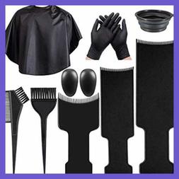10Pcs Highlighting Board For Hair Color Brush & Bowl Set Ble
