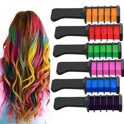 10x Color Hair Highlight Chalk Dye Temporary Comb DIY Dispos