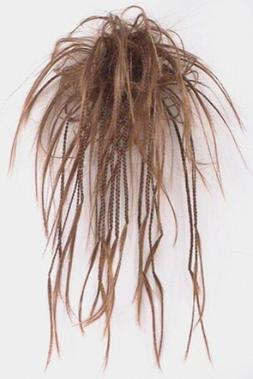 11" BRAIDED HAIR SCRUNCHIE PONYTAIL HOLDER HAIRPIECE EXTENSI