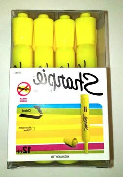 S Fluorescent Yellow Chisel Tip,smear Guard, New