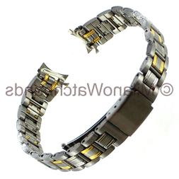 12mm Downing Stainless Steel Gold Highlight Deployment Buckl