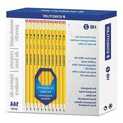 Staedtler 13247C144A6 Woodcase Pencil, Graphite Lead, Yellow
