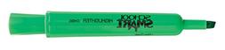School Smart 1354269 Tank Style Highlighter, Chisel Tip, Gre