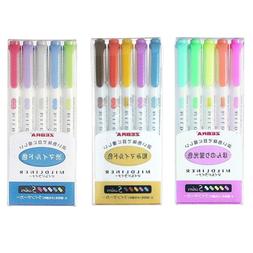 15 Color Full Set - Zebra Mildliner Soft Double-Sided Highli