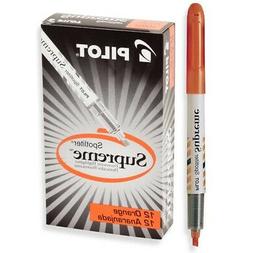 16009 Pilot Spotliter Supreme Fluorescent Highlighter, Orang