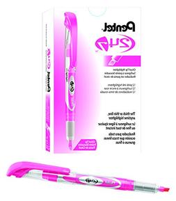 Pentel 24/7 Chisel Tip Liquid Highlighter, Pink Ink 