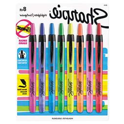 TableTop King 28101 Accent Assorted 8-Color Chisel Tip Retra
