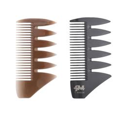 2x Dual Sides 2-tips Fish Bone Hair Comb for Dye/Section/Col