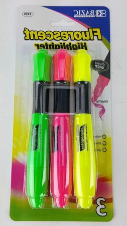 - Yellow Green Pink Chisel Tip