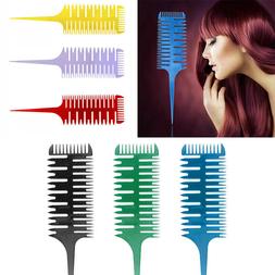 3-Way Sectioning Weave Weaving Comb Hair Dyeing Sectioning H