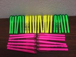 Chisel Tip Fluorescent Yellow Pink And Green