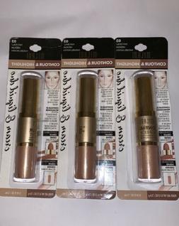 3X MILANI CONTOUR & HIGHLIGHT CREAM & LIQUID DUO ~ #03 Natur