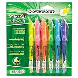 4 X Ticonderoga Emphasis Fluorescent Highlighters, Pocket St