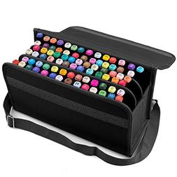 ADVcer 80 Holders Marker Pen Case, Extendable Foldable Hook 