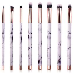 Makeup Brushes, 8pcs Marble Eye Makeup Brush Set for Premium