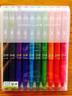 Pilot Frixion Ball Knock 0.7mm Erasable Gel Ink Pens - 10 Co