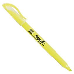 S W/smear Guard-highlighter, Chisel Point, 12/pk, Fluorescen