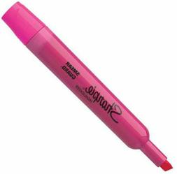 S-accent Highlighter, Chisel Point, 12/pk, Fluorescent Pink