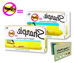 S, Yellow, Chisel Tip, Smear Guard; 1 Dozen Tank Highlighter