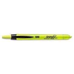 Accent Retractable Highlighters, Chisel Tip, Fluorescent Yel