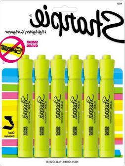 S, 6 Fluorescent Yellow Highlighters