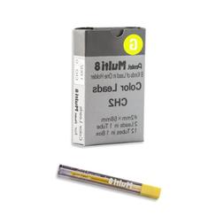 Pentel Arts 8 Colour Pencil Lead Refill, Yellow, 24 Pieces o