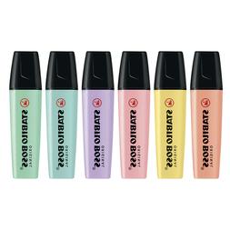Pens Assorted 6 Colors Set Chisel Nib Marker Pen