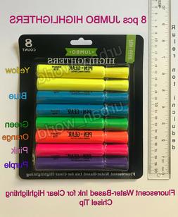 Pen+gear Pack Of 8 Jumbo Highlighters, 6 Assorted Colors&nbsp;br