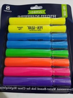 Pen+gear Pack Of 8 Jumbo Highlighters, 6 Assorted Colors