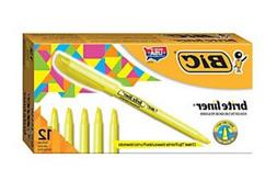 BIC ~ BRIGHT LINER ~ 12-PACK ~ NEW IN BOX ~ YELLOW ~ PRICED 