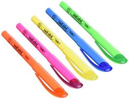 BIC Brite Liner Highlighter, Chisel Tip, Assorted Colors, 5-