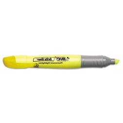 Brite Liner Grip XL Highlighter, Chisel Tip, Fluorescent Yel