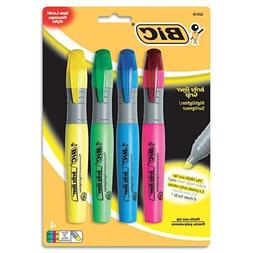 Brite Liner Grip XL Highlighter, Chisel Tip, Fluorescent, 4/