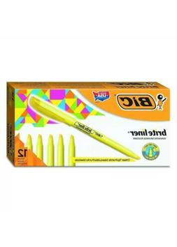BIC Brite Liner Highlighter, Chisel Tip, Yellow, 12-Count NE