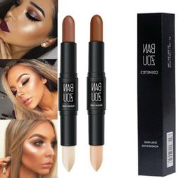 2 In 1 Pen Stick Double 3d Face Contour Concealer Makeup Us