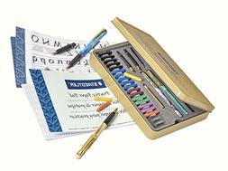 STAEDTLER calligraphy pen set, Complete 33 piece tin, ideal 