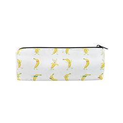 Cartoon Yellow Bananas Pencil Pen Case Pouch Bag with Zipper