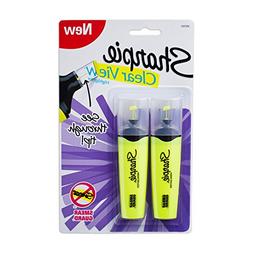 Sharpie Clear View Chisel Tip Highlighters, Yellow 