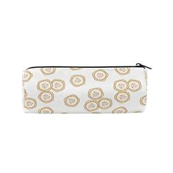 Cut Yellow Bananas Pencil Pen Case Pouch Bag with Zipper for