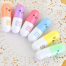 Marker Creative Lovely Pill Shape Gel Pen 6 Pcs/lot