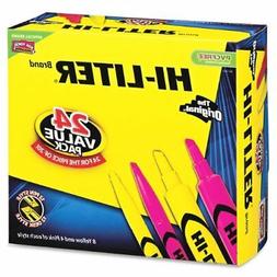 Desk Style Highlighter, Assorted Ink, Chisel, 24 per Pack
