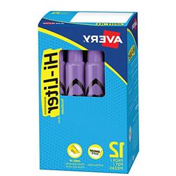 HI-LITER Desk Style Highlighter, Chisel Tip, Fluorescent Pur