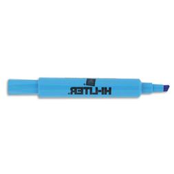 HI-LITER Desk Style Highlighter, Chisel Tip, Fluorescent Blu