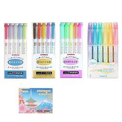 Mildliner Special Set  3 Packs 15 Colours  , Pilot Frixion L