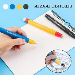 Electric Pencil Eraser Kit with 24Pcs Rubber Refills Highlig