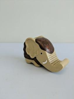 Artinova Elephant Shape Wooden Pen Cup/Pen Holder Desk Organ