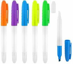 S With Chisel Tips, Comes In Bright Colors, 5 Pack