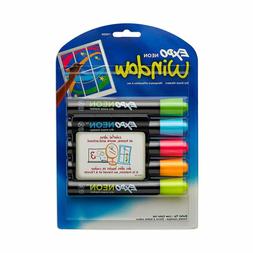 EXPO Neon Dry Erase Markers, Bullet Tip, Assorted Colors, 5-