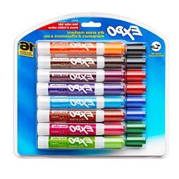 EXPO Low Odor Dry Erase Markers, Chisel Tip, Assorted Colors