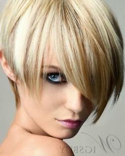 Fashion Unique Short Straight Mixed Color With Highlight Syn